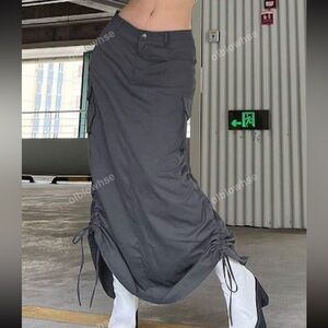 ⭐️SHEIN Gray Cargo Maxi Skirt M NWOT